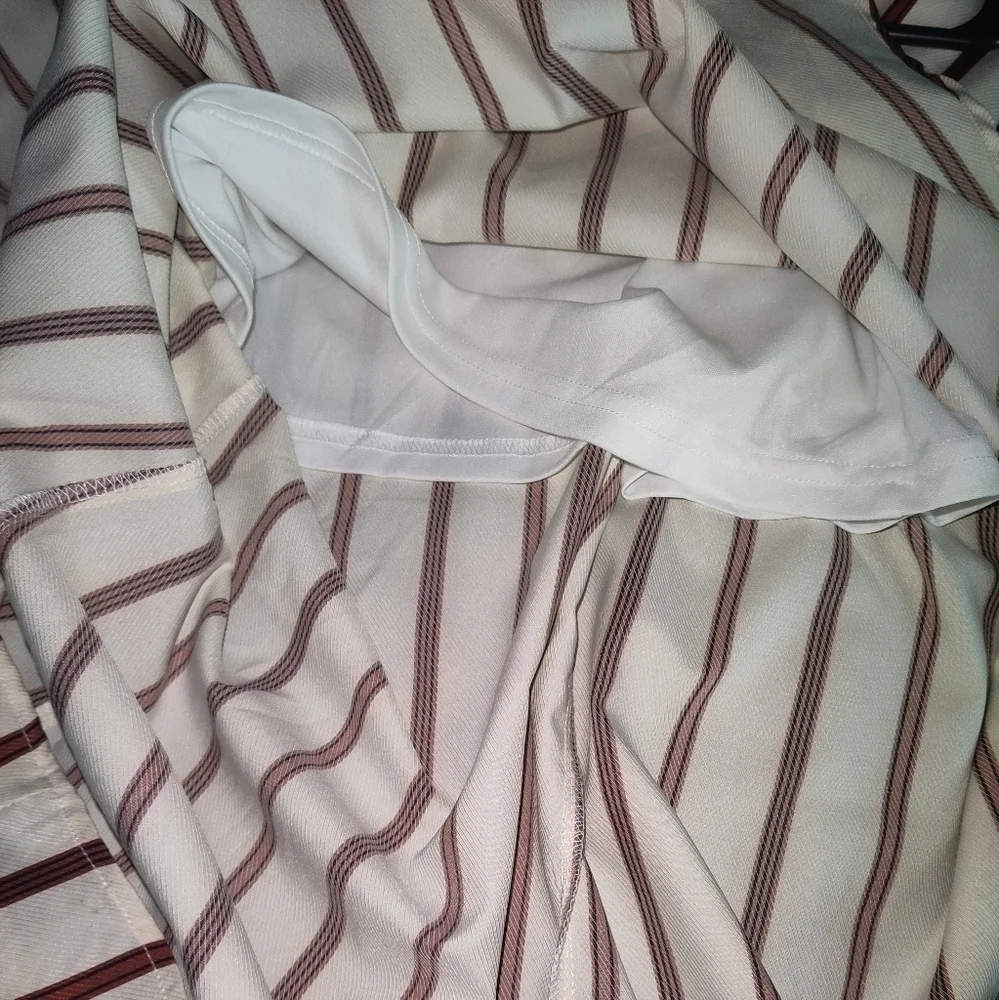 Papaya maxi dress with vertical brown lines size S - Picture 8 of 9